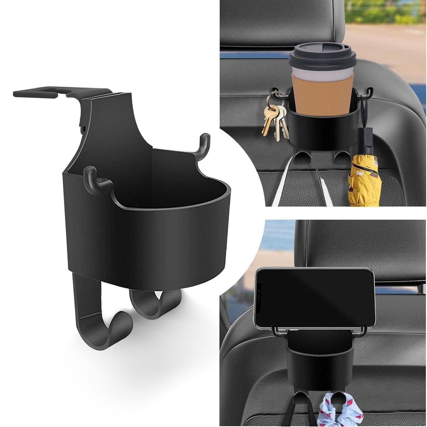 ManiaMart Multifunctional Hanging Storage Cup & Mobile Holder (Pack of 2)